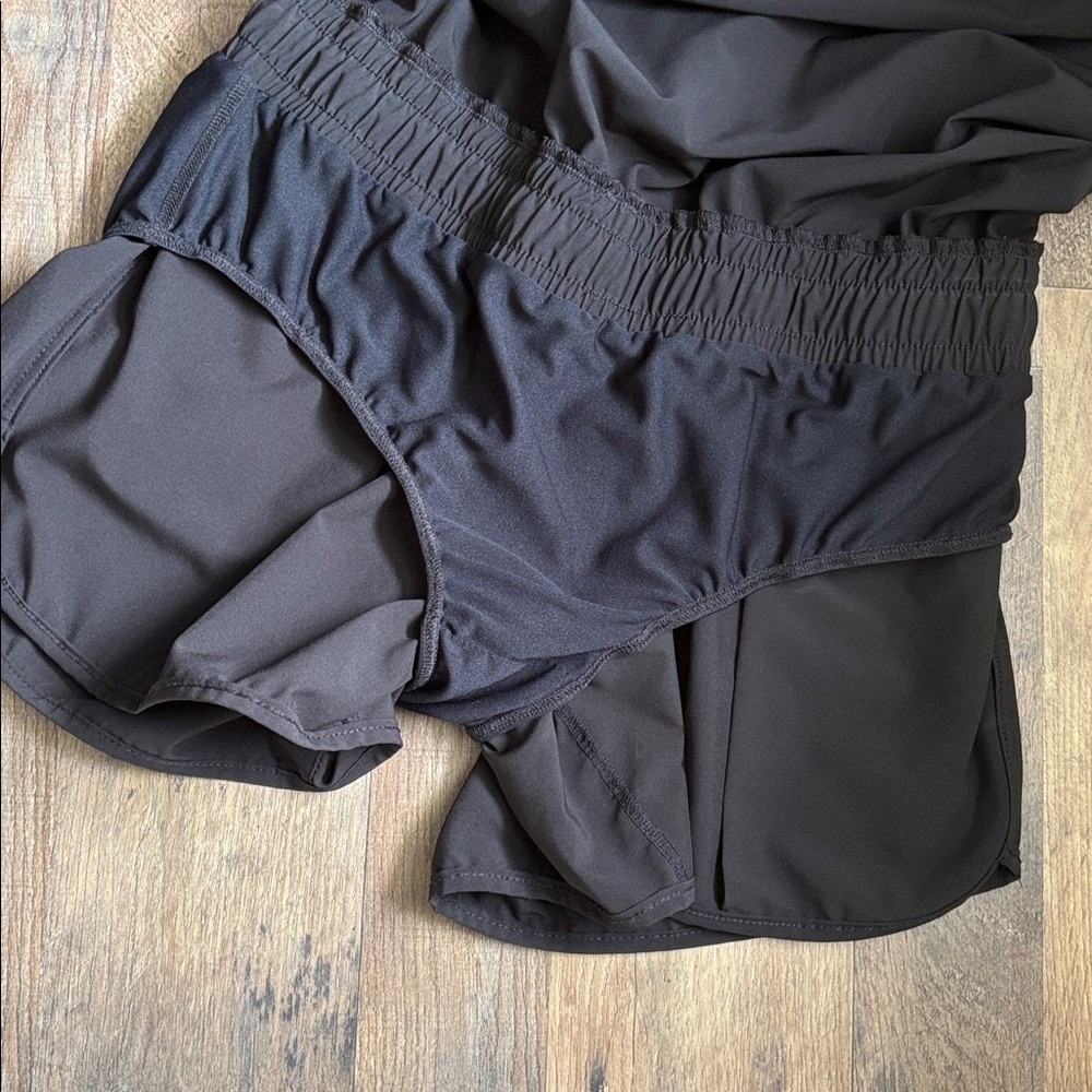 Albion Fit Romper Destination M Black Sporty Ruffle Sleeve Activewear Jumpsuit - Picture 11 of 13